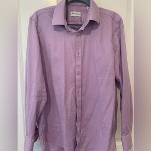 Robert Graham long sleeve purple dress shirt. Size 41 - 16